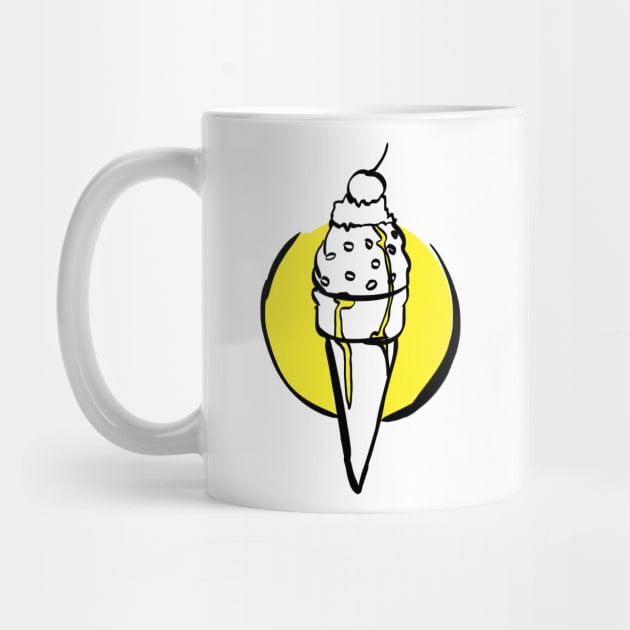 Ice Cream (Yellow) by @akaluciarts